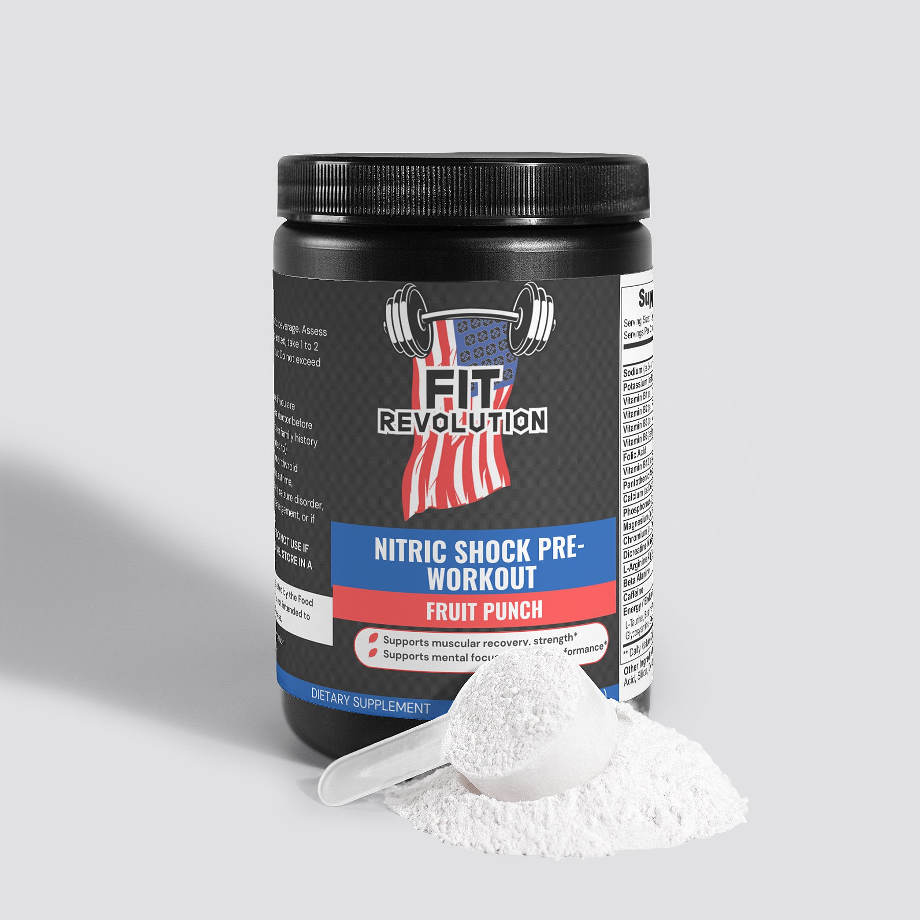 Nitric Shock Pre-Workout Powder (Fruit Punch)