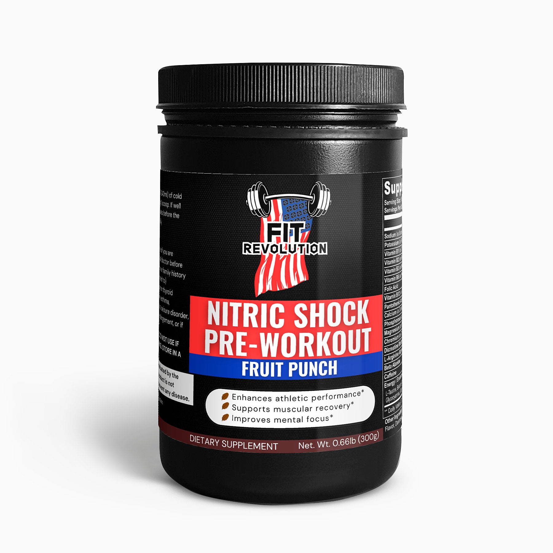 Nitric Shock Pre-Workout Powder (Fruit Punch)